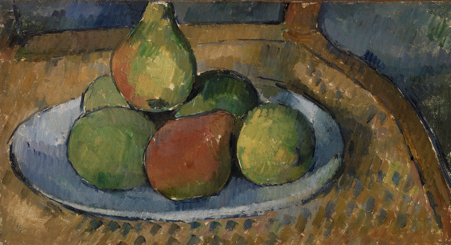 Hedelmälautanen tuolilla - Paul Cézanne