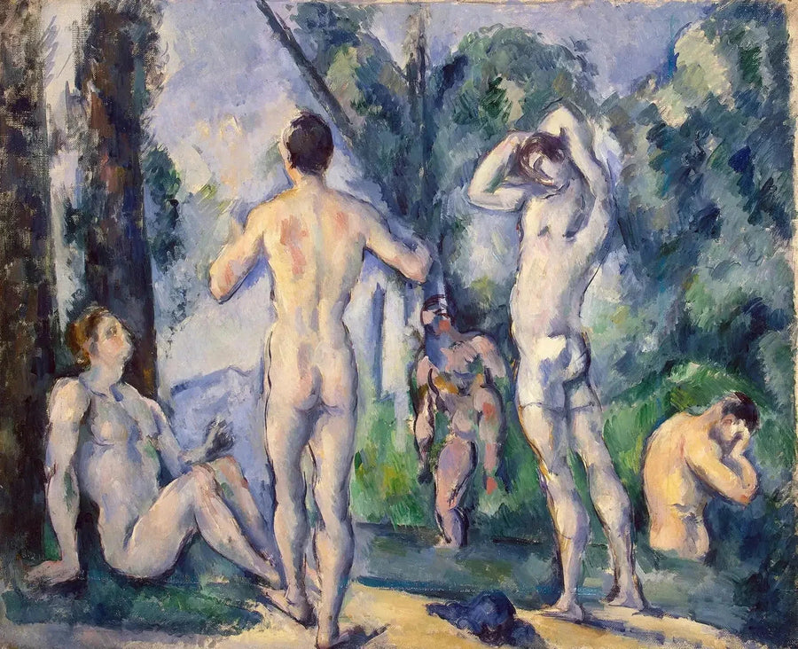 Uimarit ulkona - Paul Cézanne