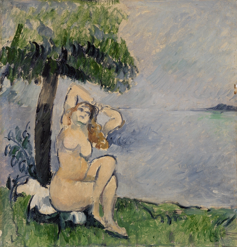Uimari meren rannalla - Paul Cézanne