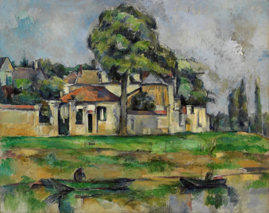 Veneen vetorata Marnen rannoilla Créteilissä - Paul Cézanne