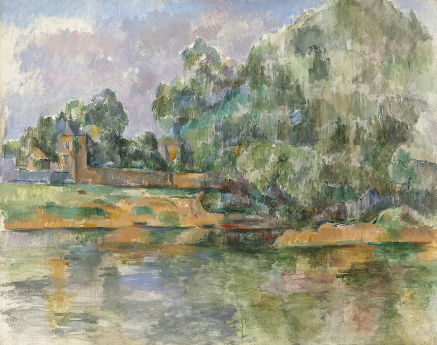 Maisema veden äärellä - Paul Cézanne