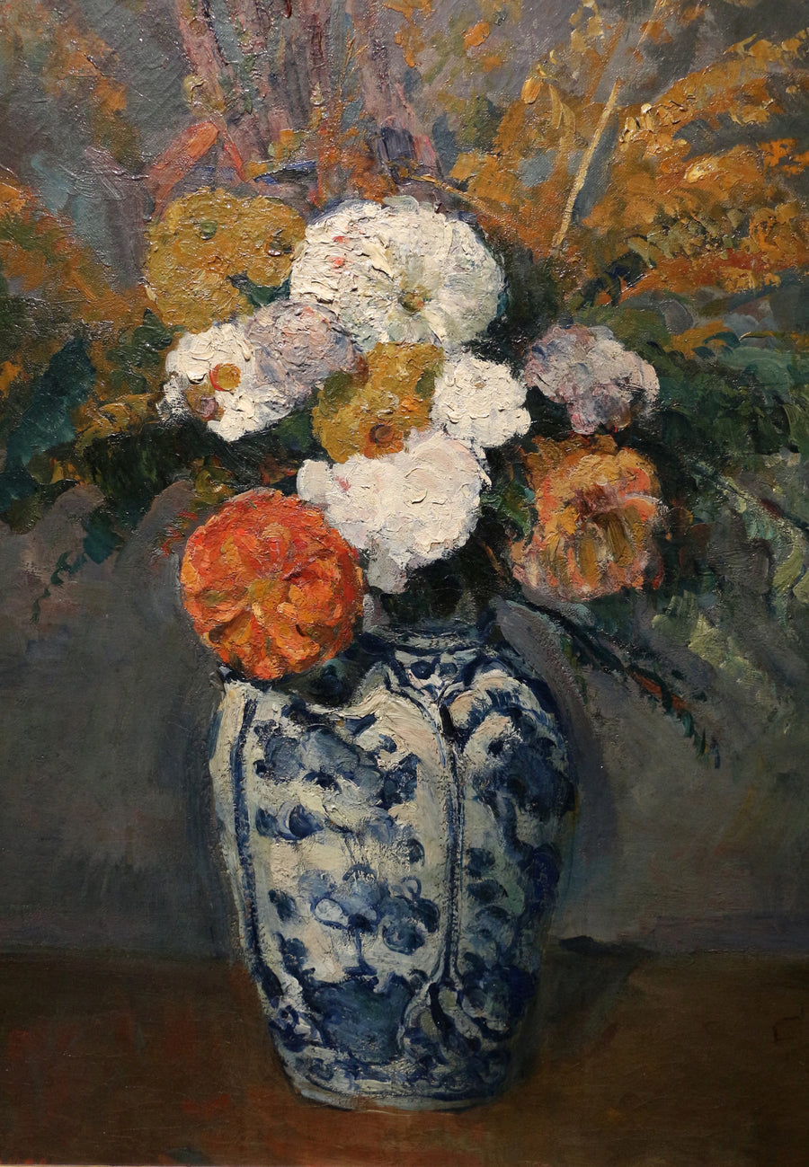 Daliat suuressa Delft-maljakossa - Paul Cézanne
