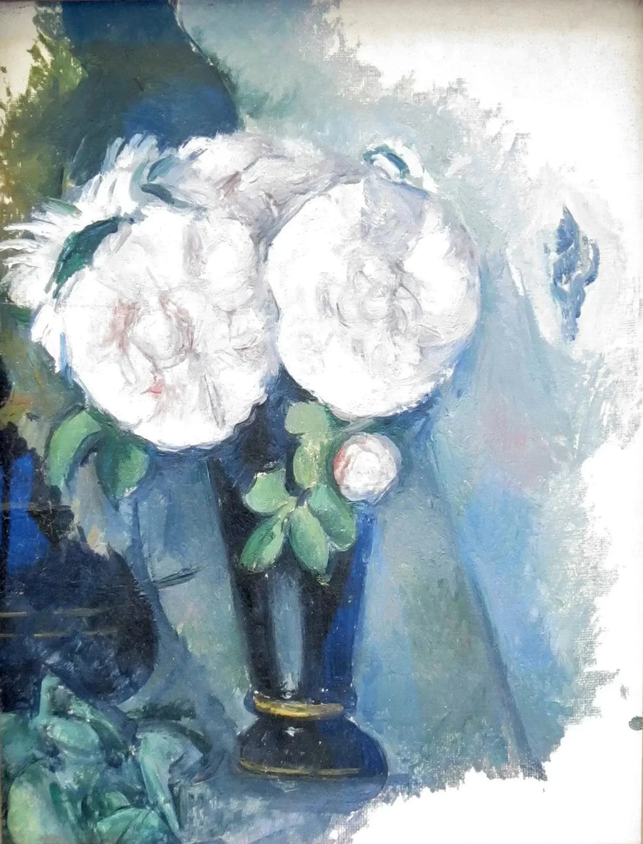 Kukkia sinisessä maljakossa - Paul Cézanne