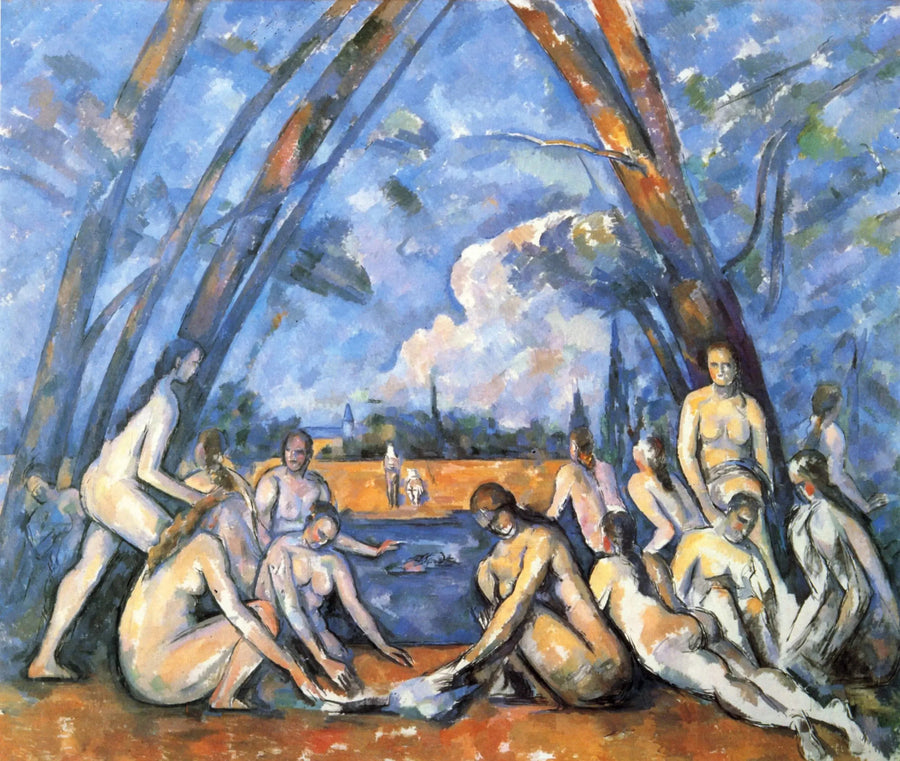 Suuret uimareita - Paul Cézanne