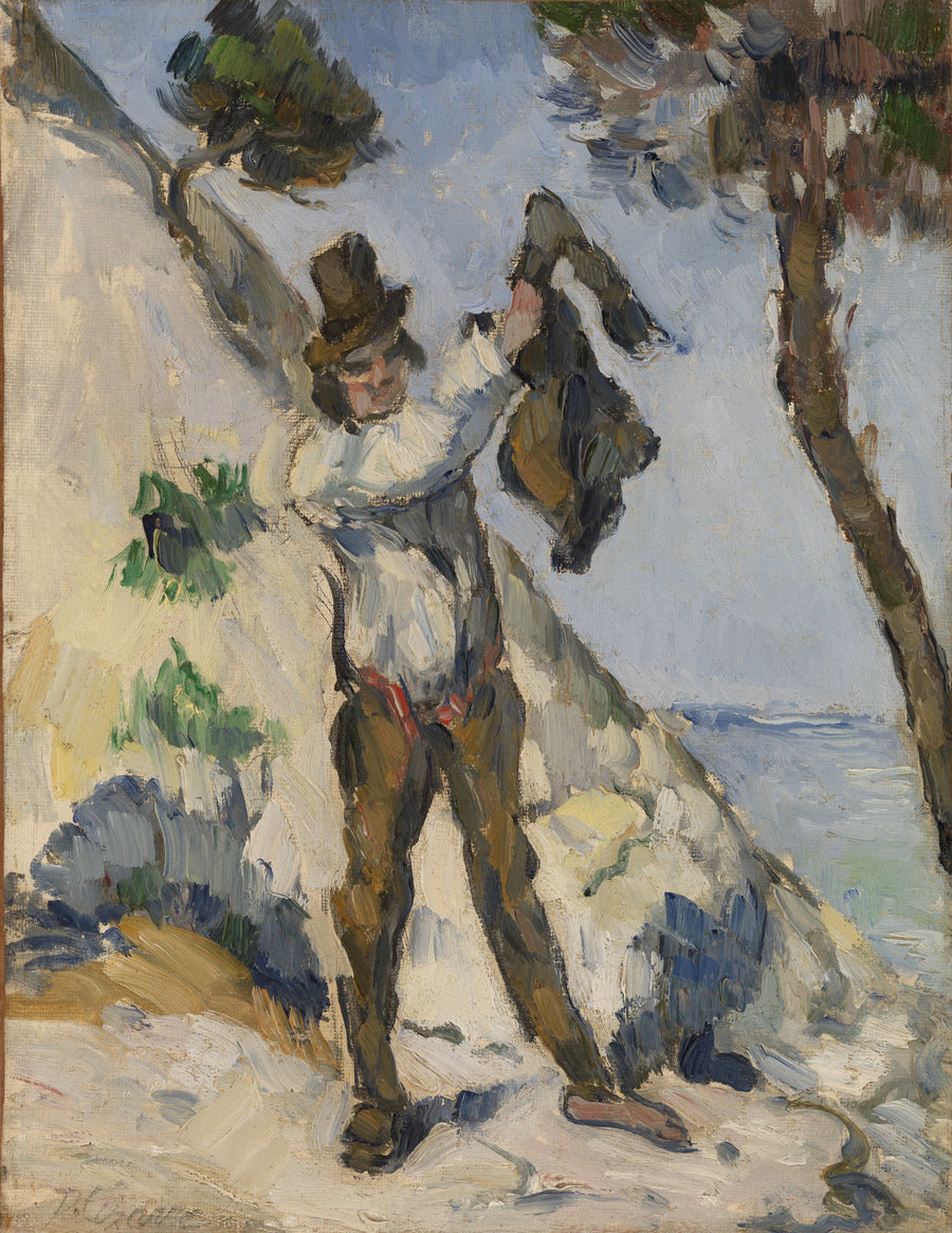 Mies takissa - Paul Cézanne