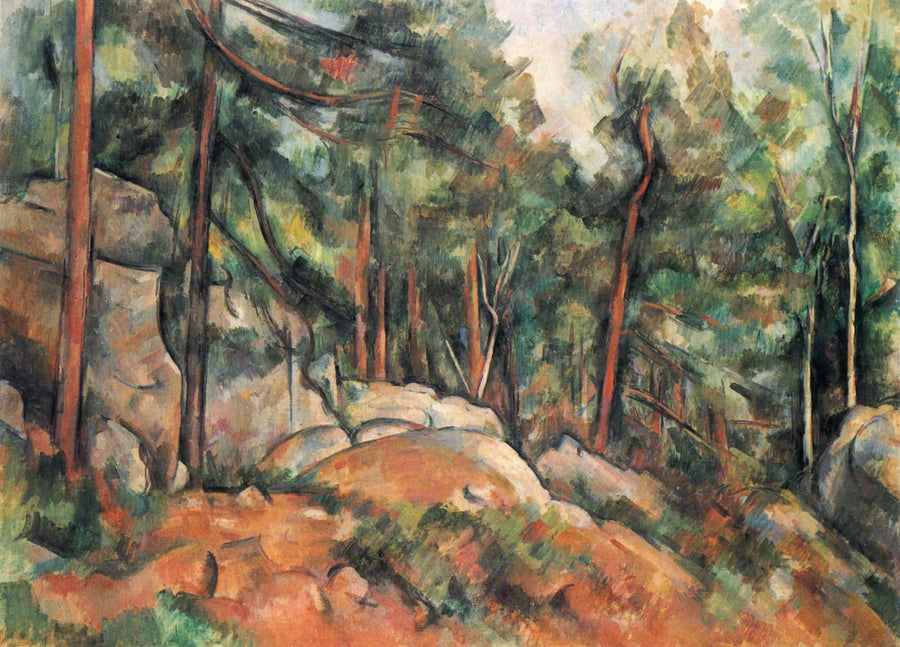 Metsäinteriööri - Paul Cézanne