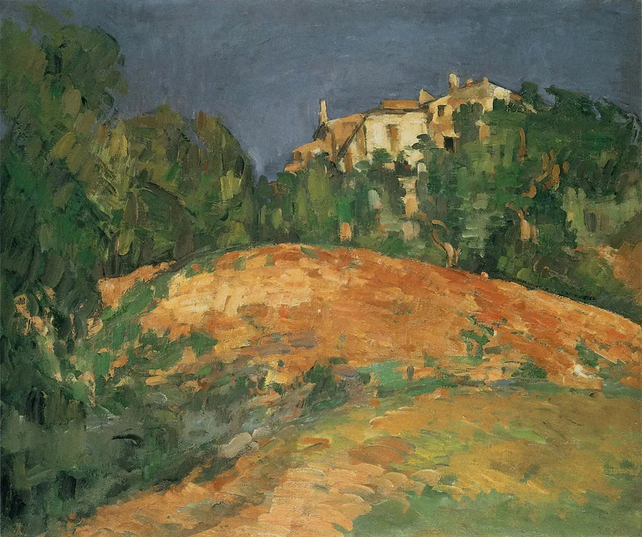 Bellevuen talo kukkulalla - Paul Cézanne