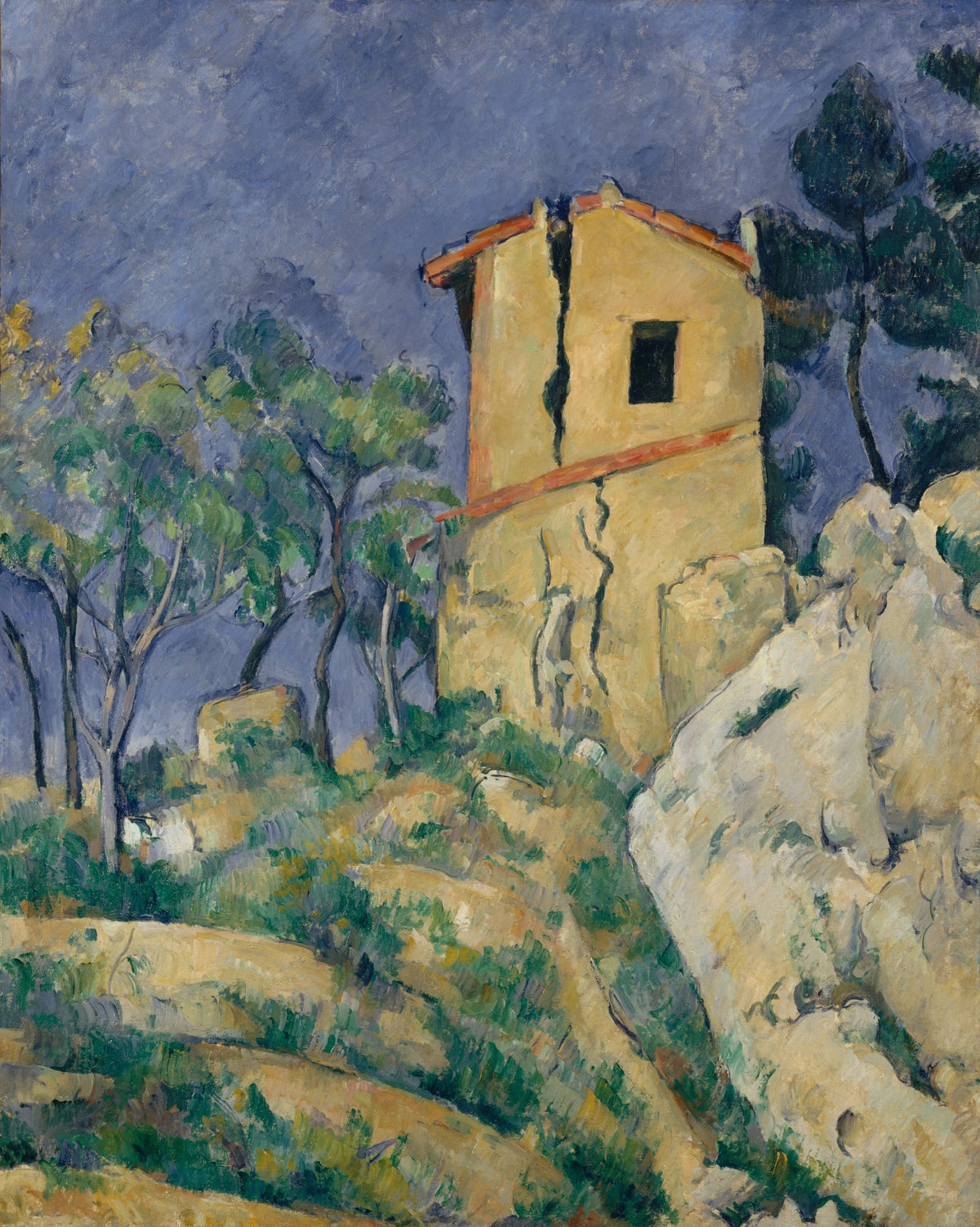 The Cracked House, 1892 -1894 - Paul Cézanne