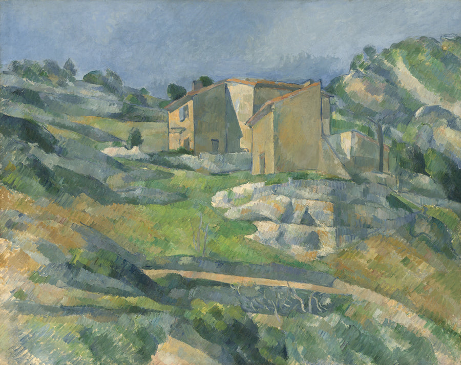 Talot Provencessa: Riaux'n laakso lähellä Estaquea - Paul Cézanne
