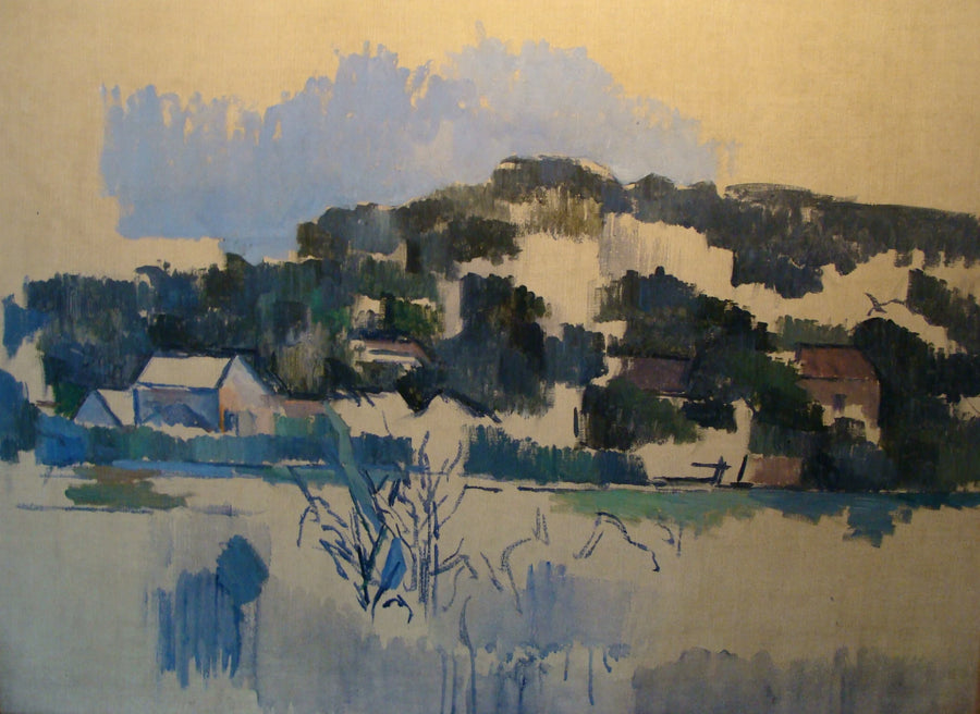 Taloja kukkulalla - Paul Cézanne