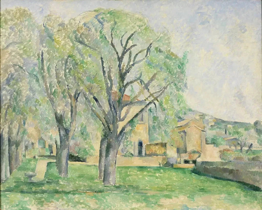 Marronniers ja Jas de Bouffanin maatila - Paul Cézanne