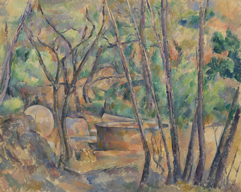 Mylläri ja säiliö aluskasvillisuudessa - Paul Cézanne