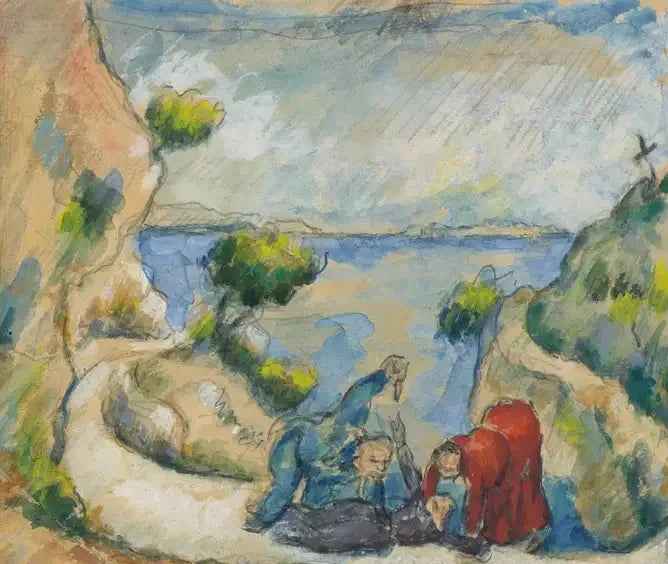Murha rotkossa - Paul Cézanne
