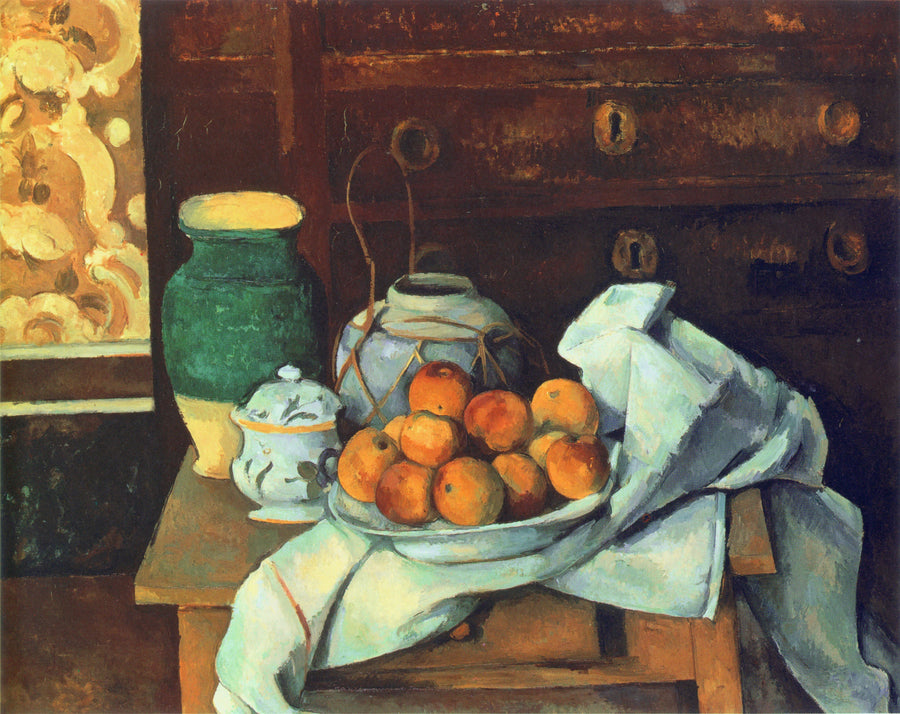 Still Life with a Chest of Drawers - Paul Cézanne