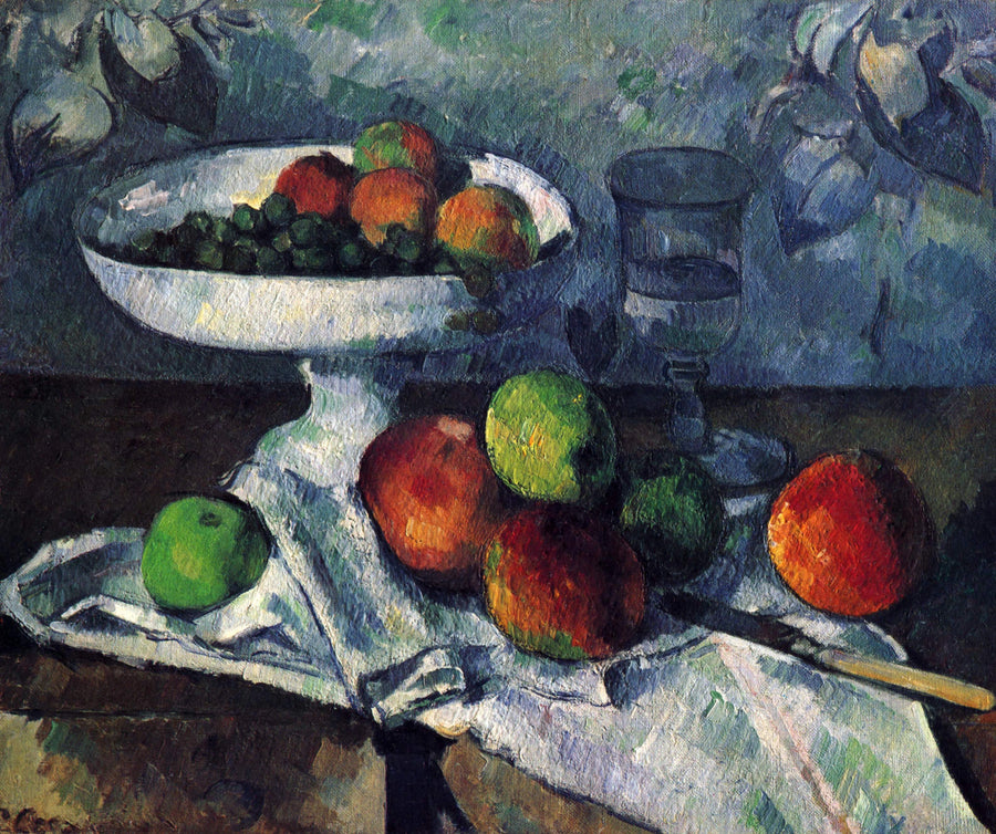 Kuolemanluonto hedelmäkulholla - Paul Cézanne