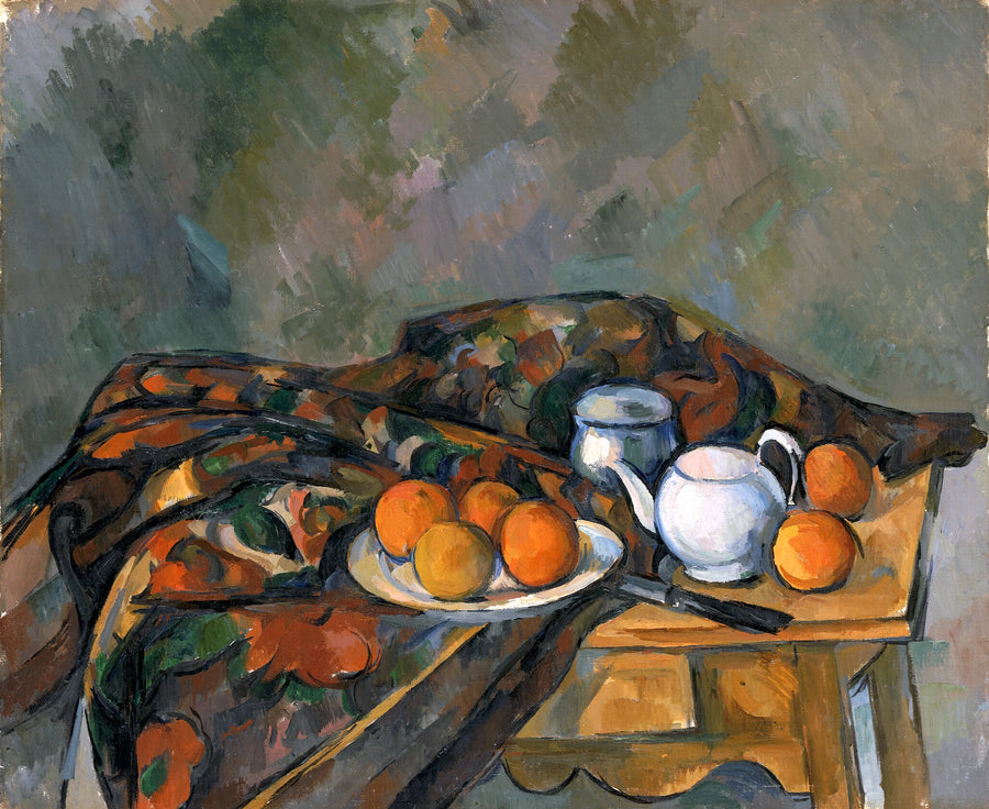Kuolemanluonto teekannun kanssa - Paul Cézanne