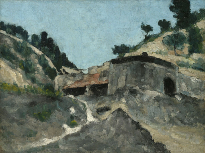 Maisema vesimyllyllä, noin 1871 - Paul Cézanne
