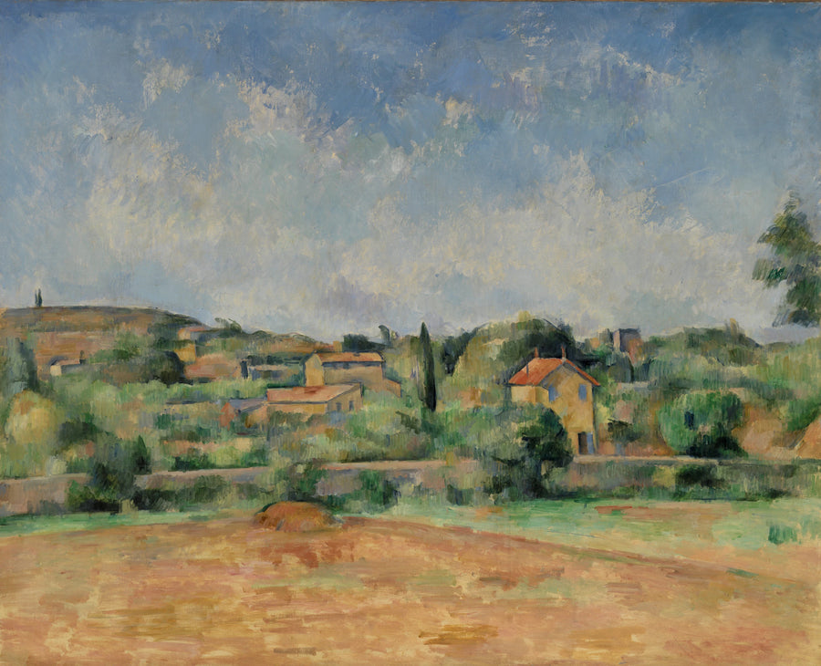 La Plaine de Bellevue, tunnetaan myös nimellä Les Terres Rouges - Paul Cézanne