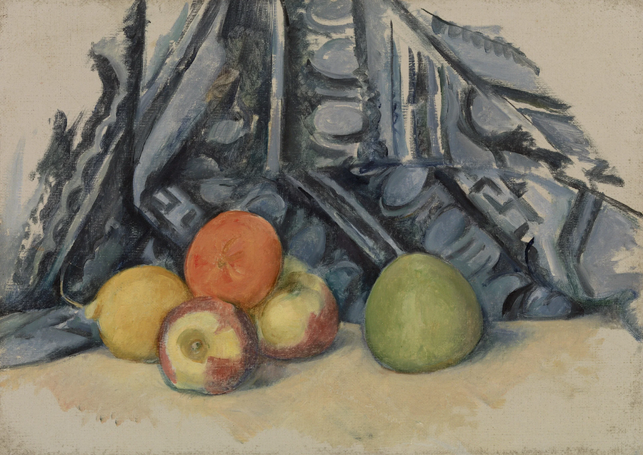 Omenat ja matto - Paul Cézanne