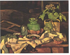 Kukkien kattila pöydällä, 1878 -1880 - Paul Cézanne