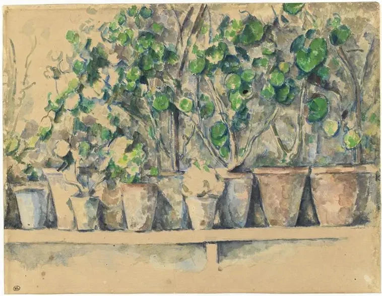 Kukkamaljakot - Paul Cézanne