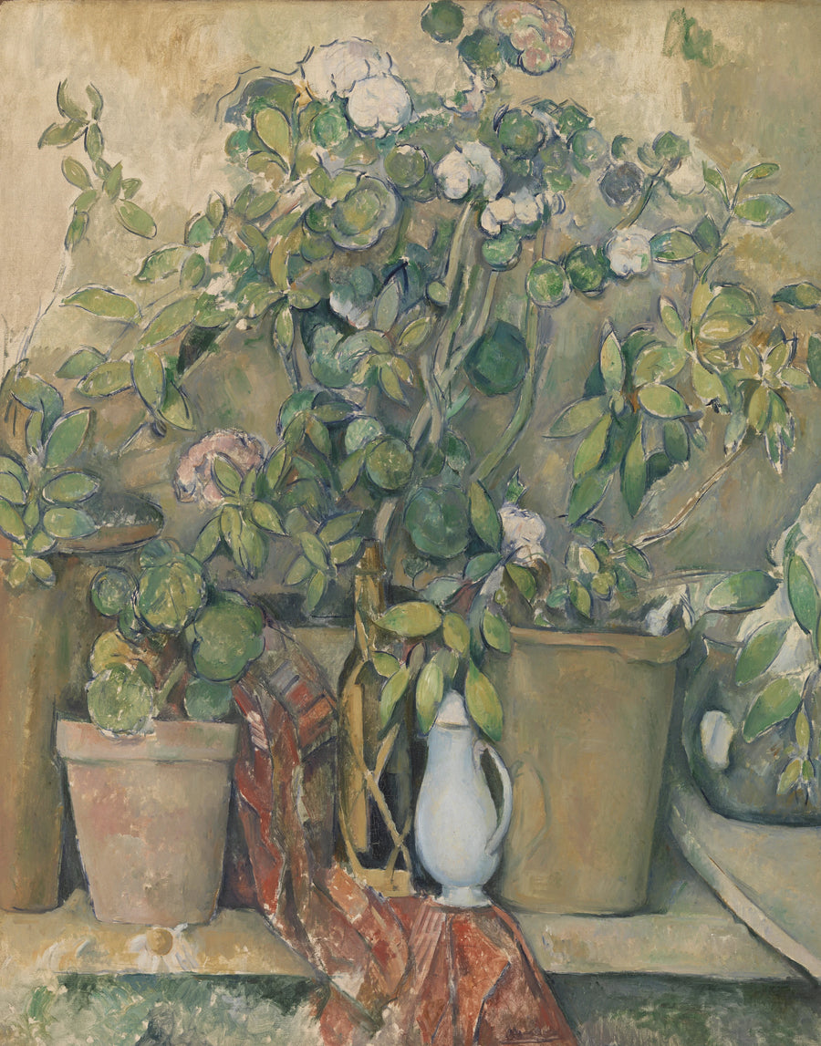 Saviruukut ja kukat - Paul Cézanne