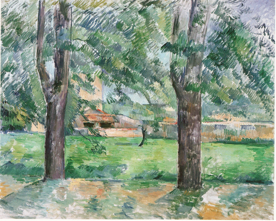 Jas de Bouffanin niitty ja maatila - Paul Cézanne