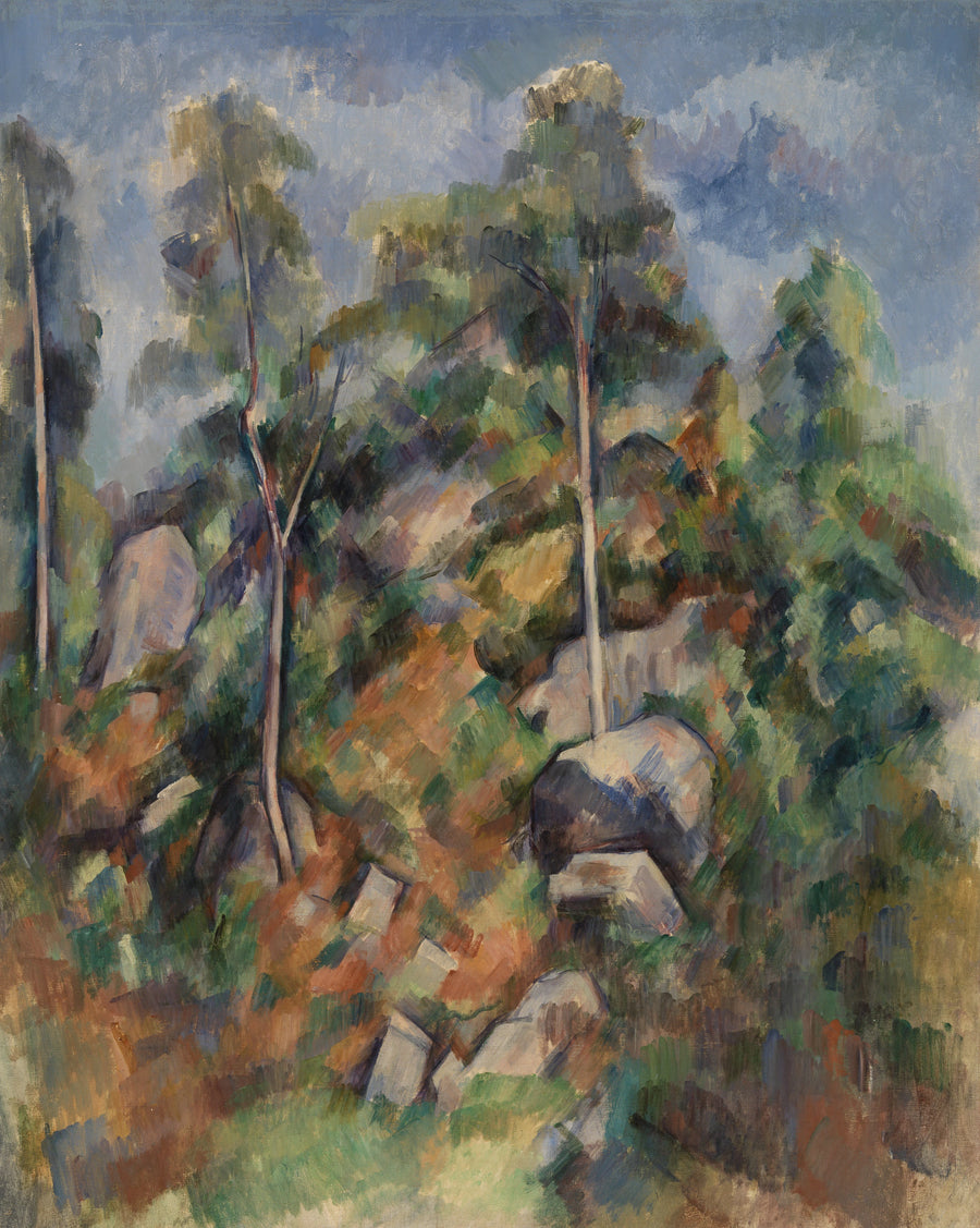 Kalliot ja puut - Paul Cézanne