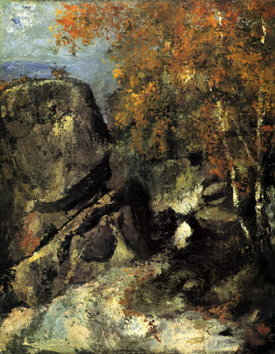 Kalliot metsässä - Paul Cézanne