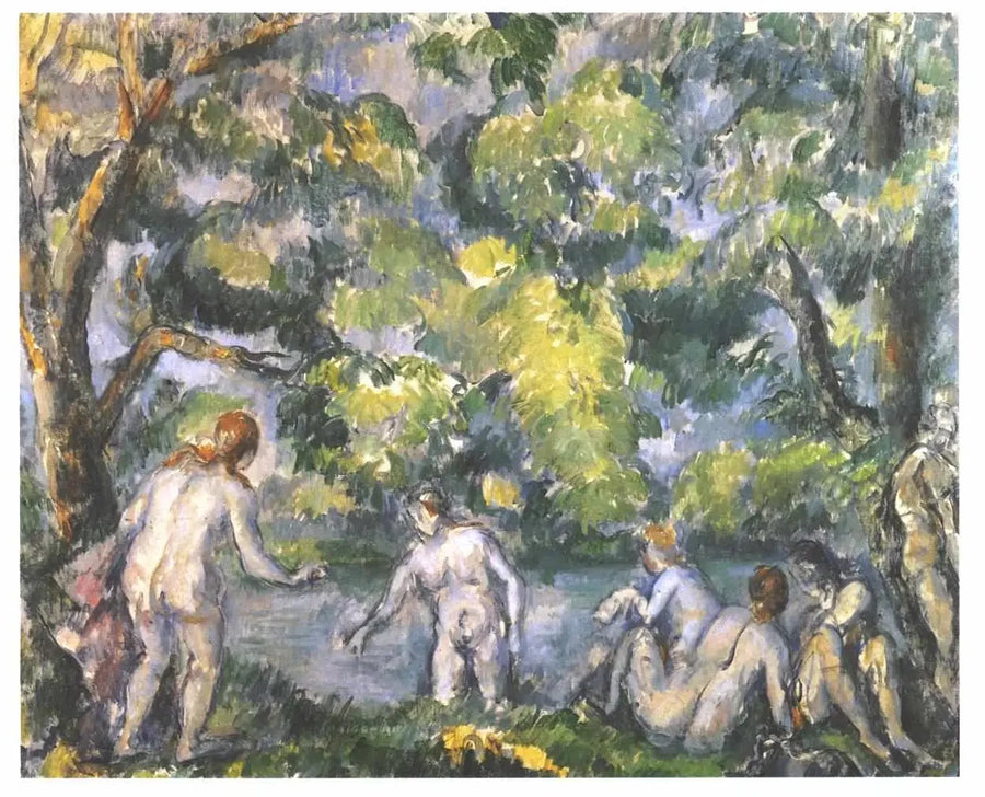 Kuusi uimaria; Les Ondines - Paul Cézanne