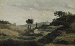Maisema Aixin maaseudulta Caesarin torniin, noin 1862 - Paul Cézanne