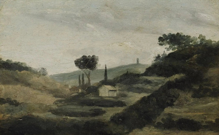Maisema Aixin maaseudulta Caesarin torniin, noin 1862 - Paul Cézanne