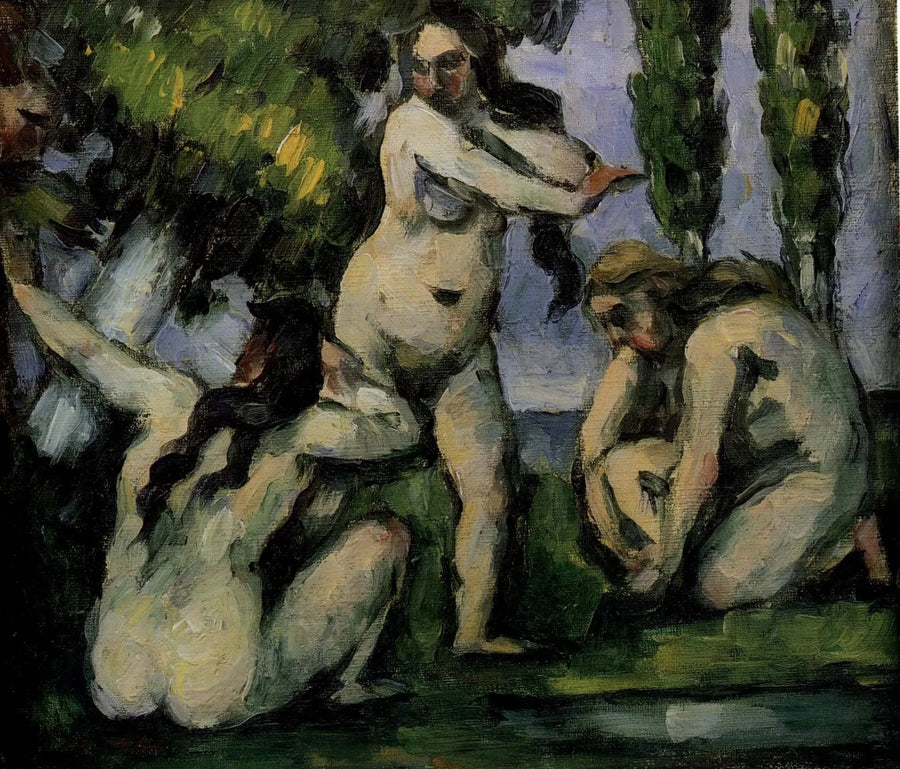 Kolme uimaria - Paul Cézanne