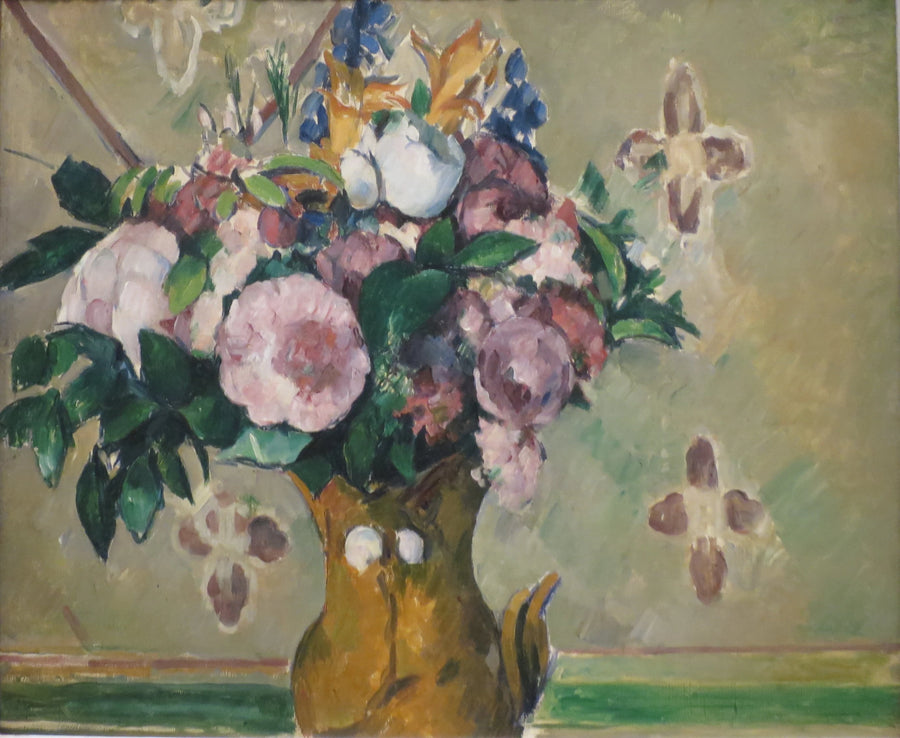 Kukat punaisessa maljakossa - Paul Cézanne