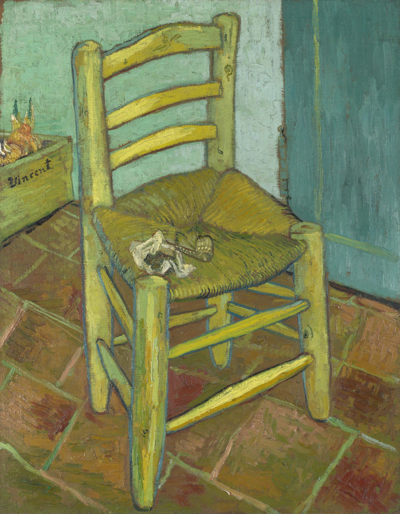Vincentin tuoli savukkeineen - Vincent van Gogh