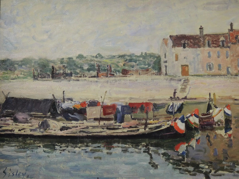 Laivat St-Mammès'ssa - Alfred Sisley