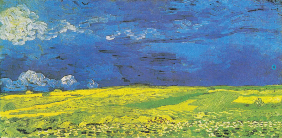 Viljapelto myrskypilvien alla - Vincent van Gogh