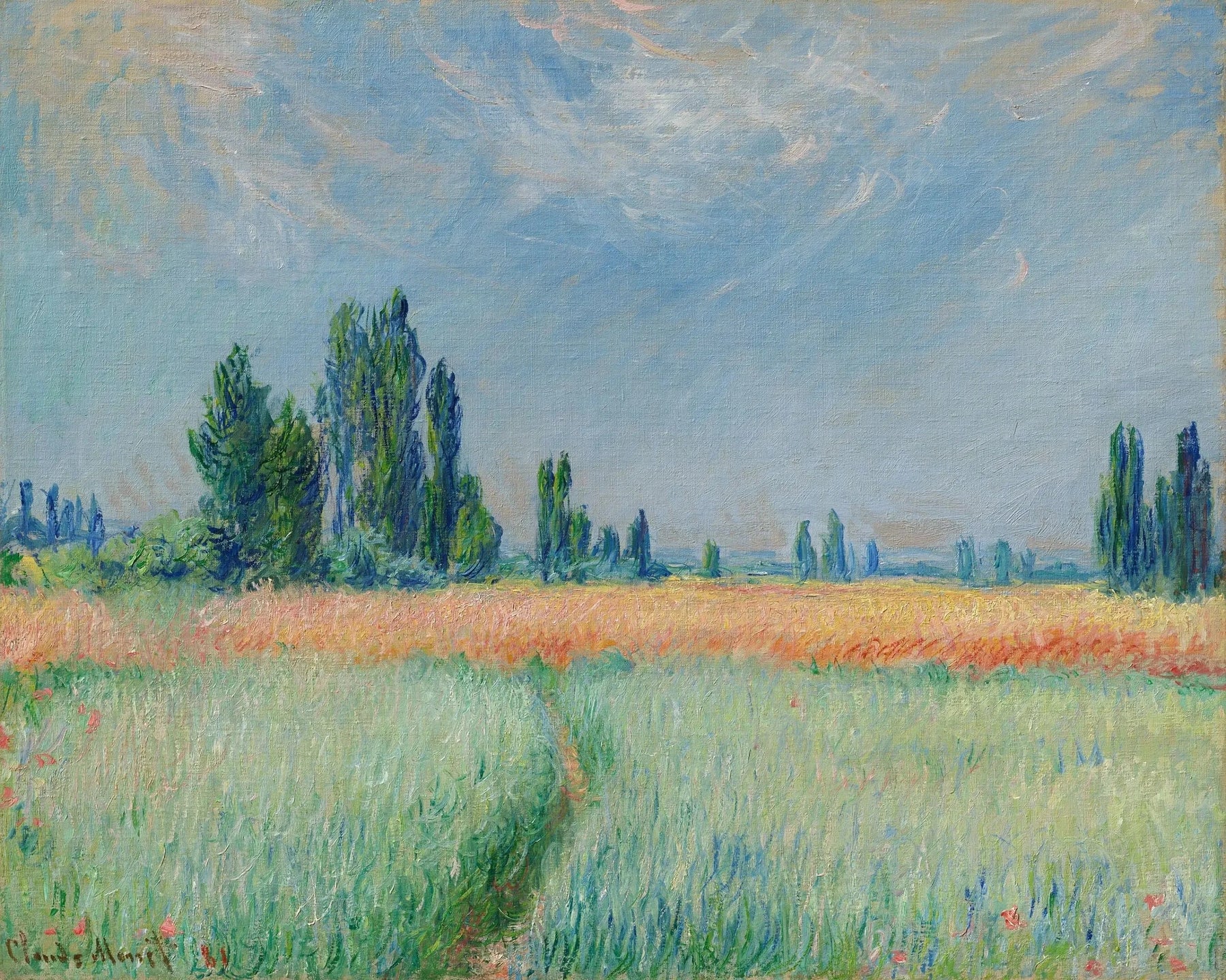 Champ de blé W676 par Claude Monet, Museum Barberini