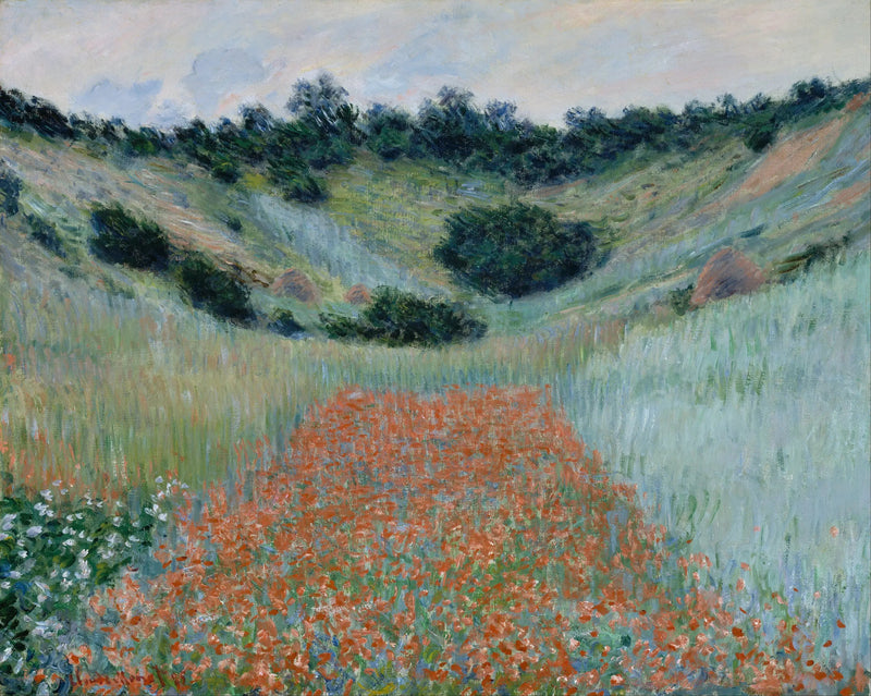 Unikkojen pelto laaksossa lähellä Givernyä - Claude Monet