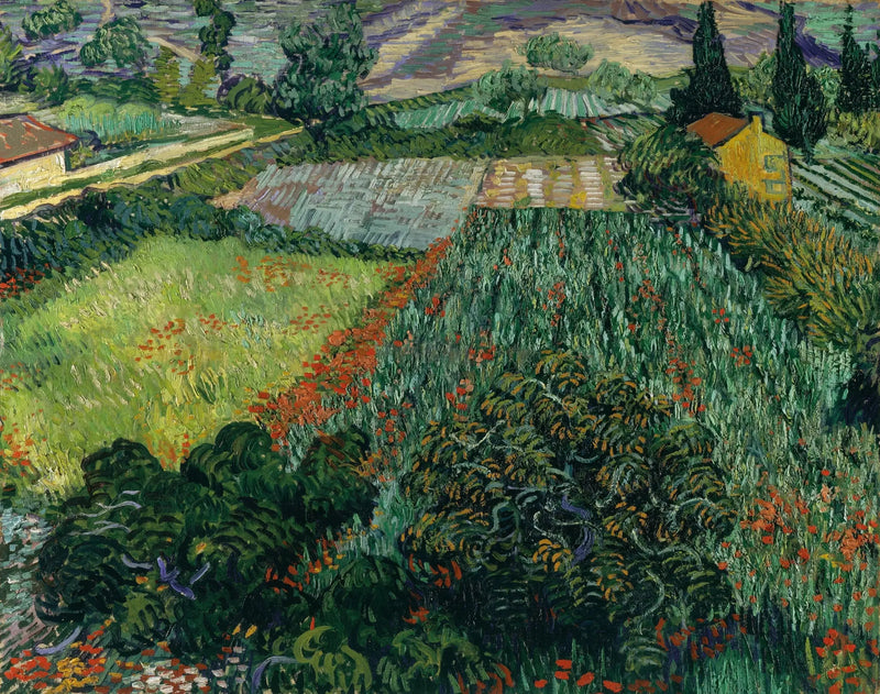 Poppikenttä - Vincent van Gogh