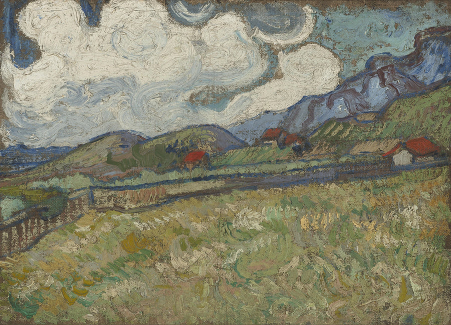 Vehnäpelto Saint-Paulin sairaalan takana, Saint-Rémy - Vincent van Gogh