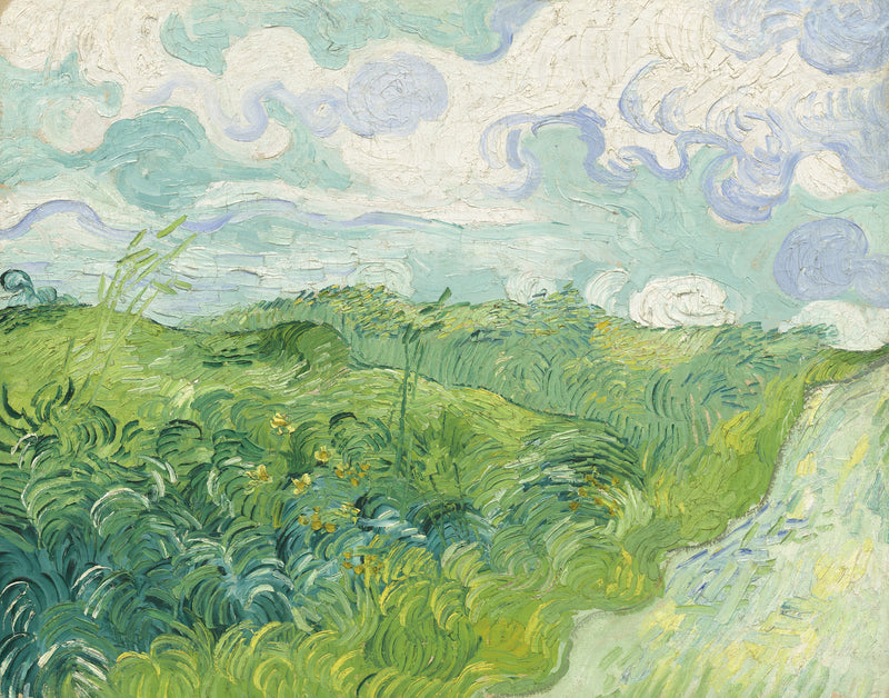 Vihreät viljapellot, Auvers - Vincent van Gogh