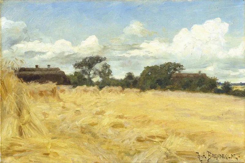 Vehnäpellot. - H. A. Brendekilde