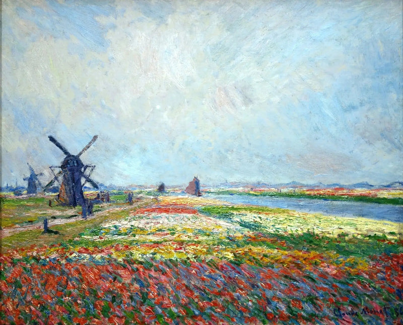 Tulppaanipellot lähellä Haagiä - Claude Monet
