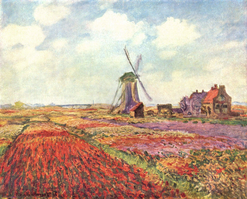 Tulppaanikentät Hollannissa W1067 - Claude Monet
