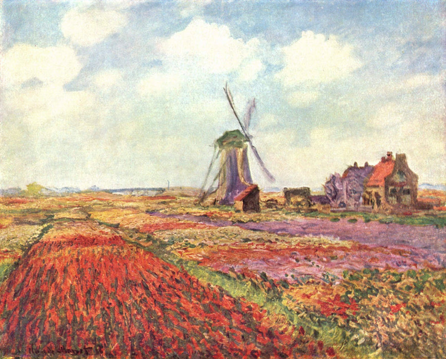Tulppaanikentät Hollannissa W1067 - Claude Monet