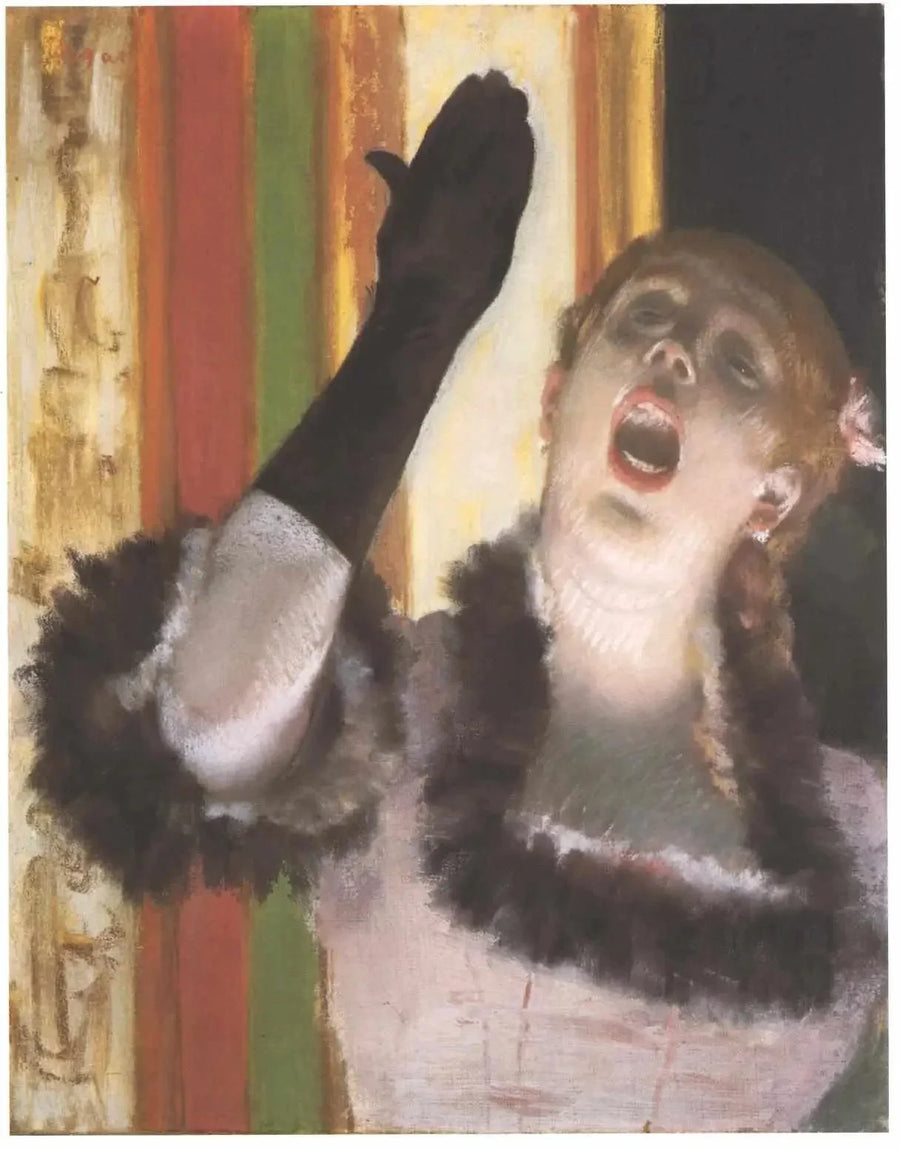 Kahvilalaulaja - Edgar Degas