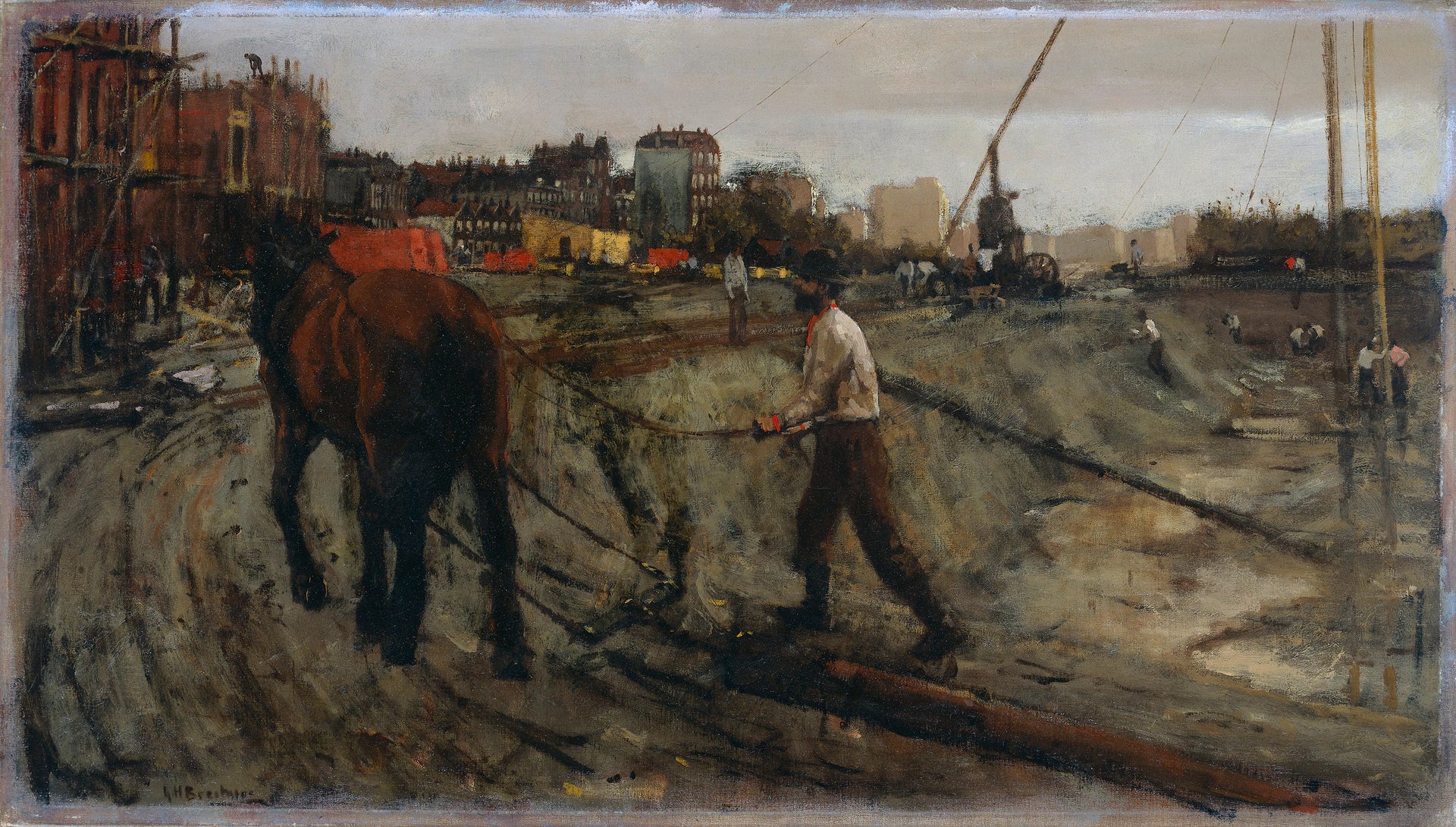 Chantier de construction à Amsterdam - George Hendrik Breitner