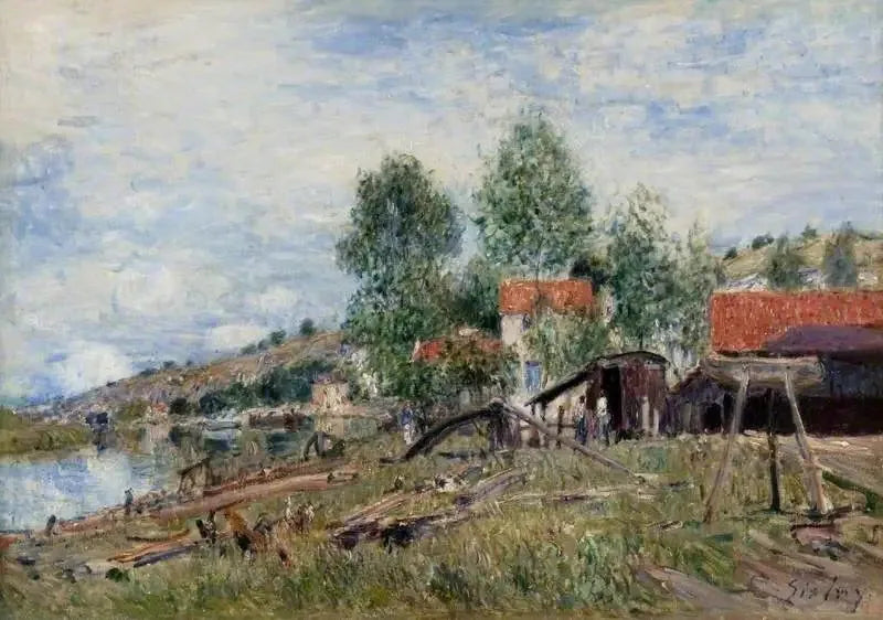 Saint-Mammèsin laivastotukikohta - Alfred Sisley