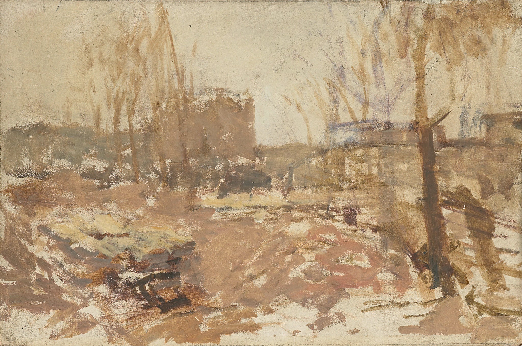 Chantier rue De Clercq - George Hendrik Breitner